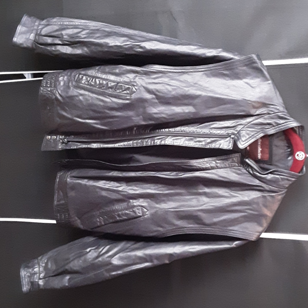 Cellini Black Leather Jacket